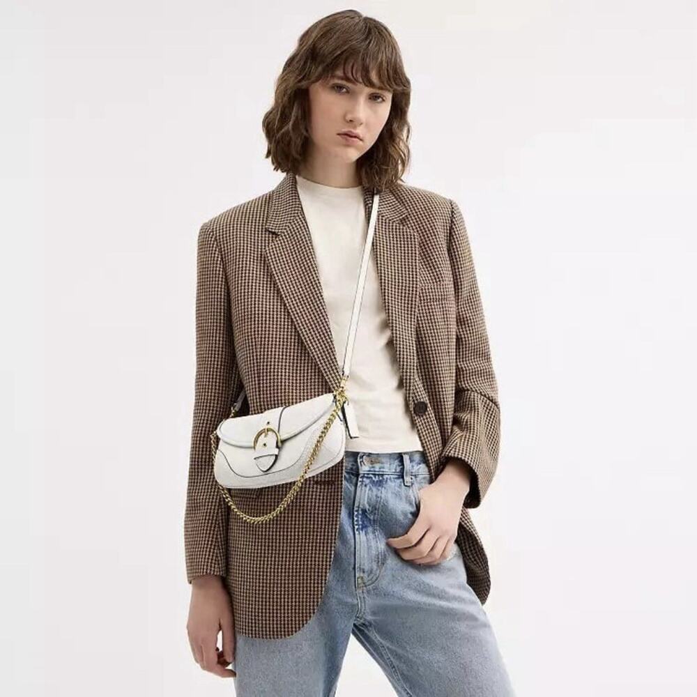 Coach NEW Soho 25 Chalk Shoulder Crossbody Bag Purse SOLD OUT Coquette Preppy